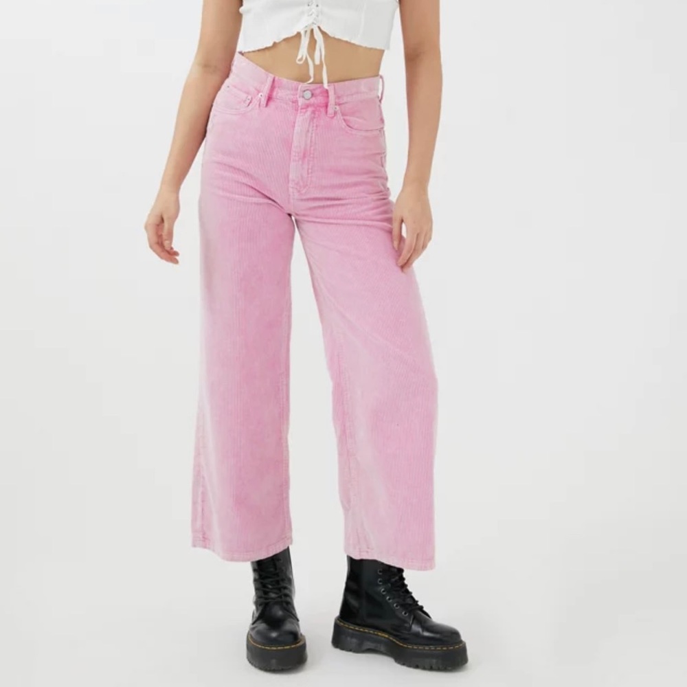 Pink corduroy pants